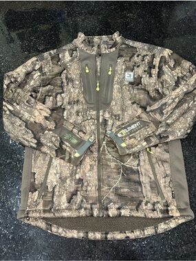 Element Outdoors Axis Series Heavy Fleece Lined Full Zip Jacket Camo Timber XL